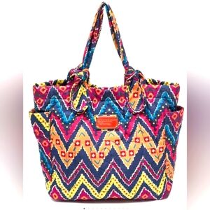 Marc Jacobs Colorful Chevron Tote Bag